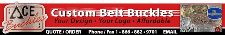 We custom make belt buckles based on your unique design, logo, concept, colors & branding.