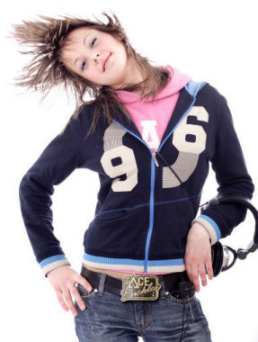 Teen girl - hip fashion